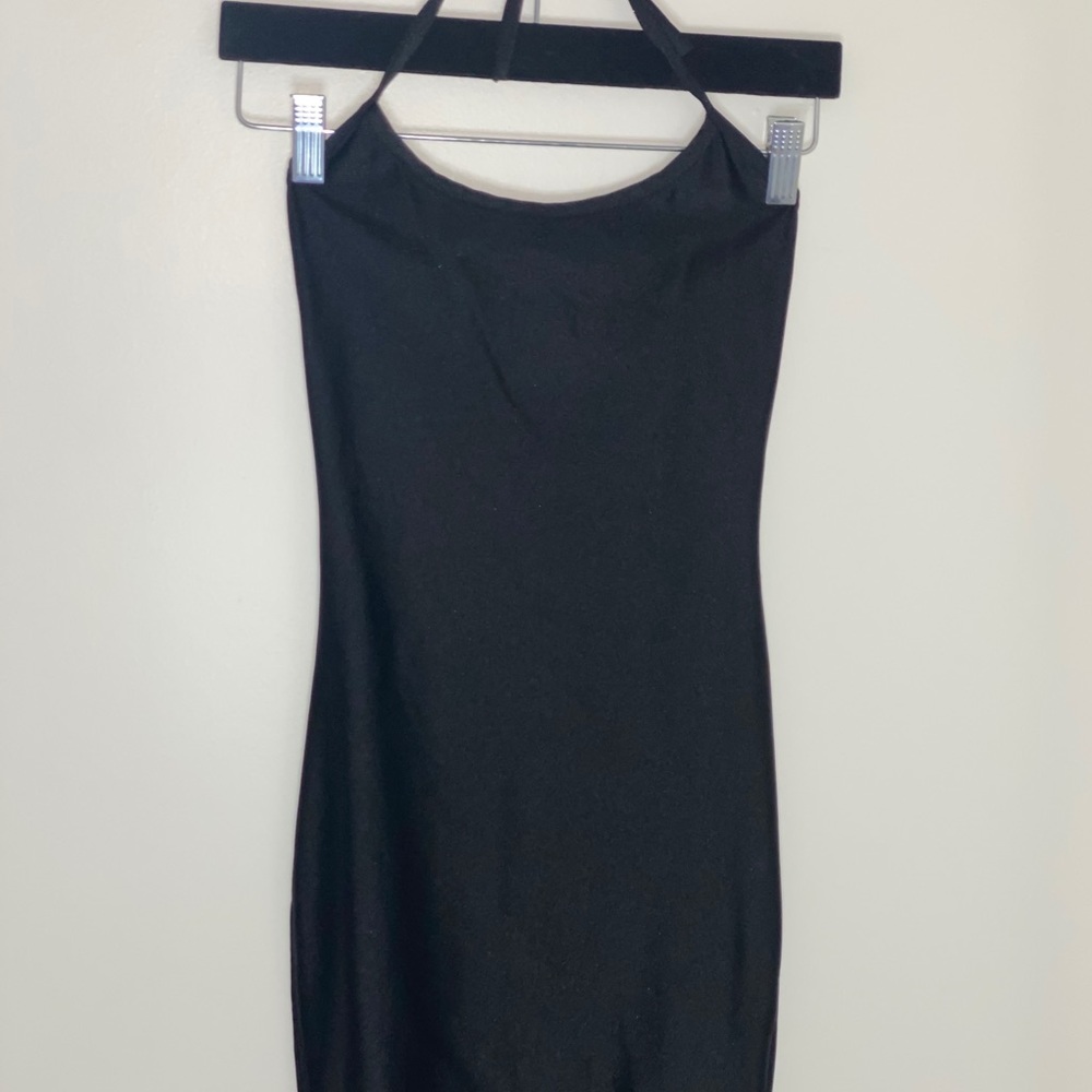 Black mini dress